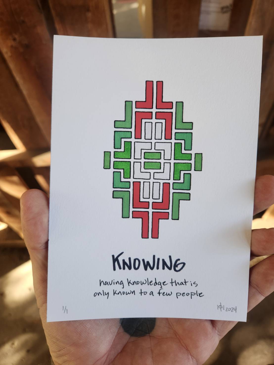Knowing - Original Art - 1/1