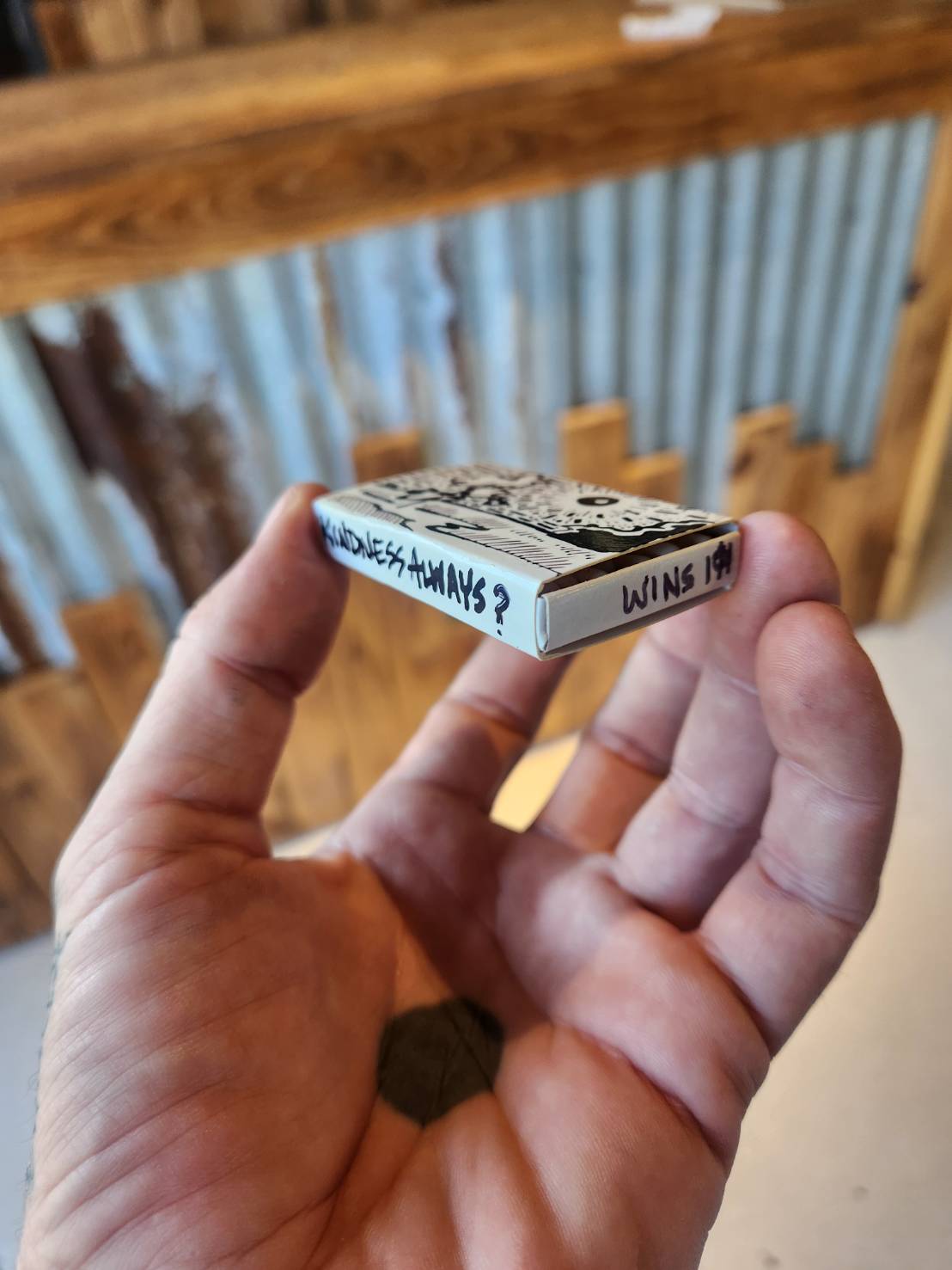 kindness always? wins - matchbox