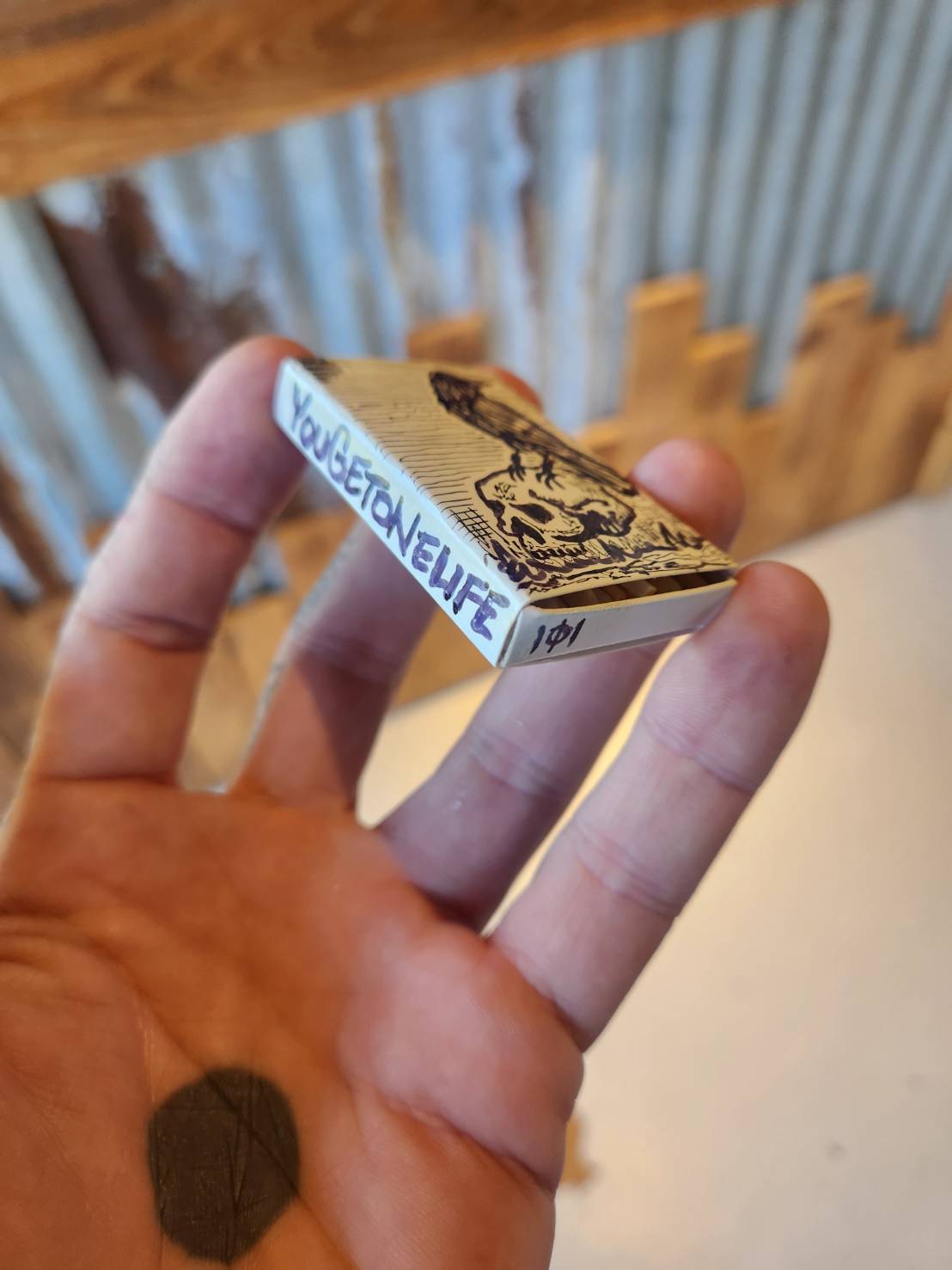 you get one life - matchbox