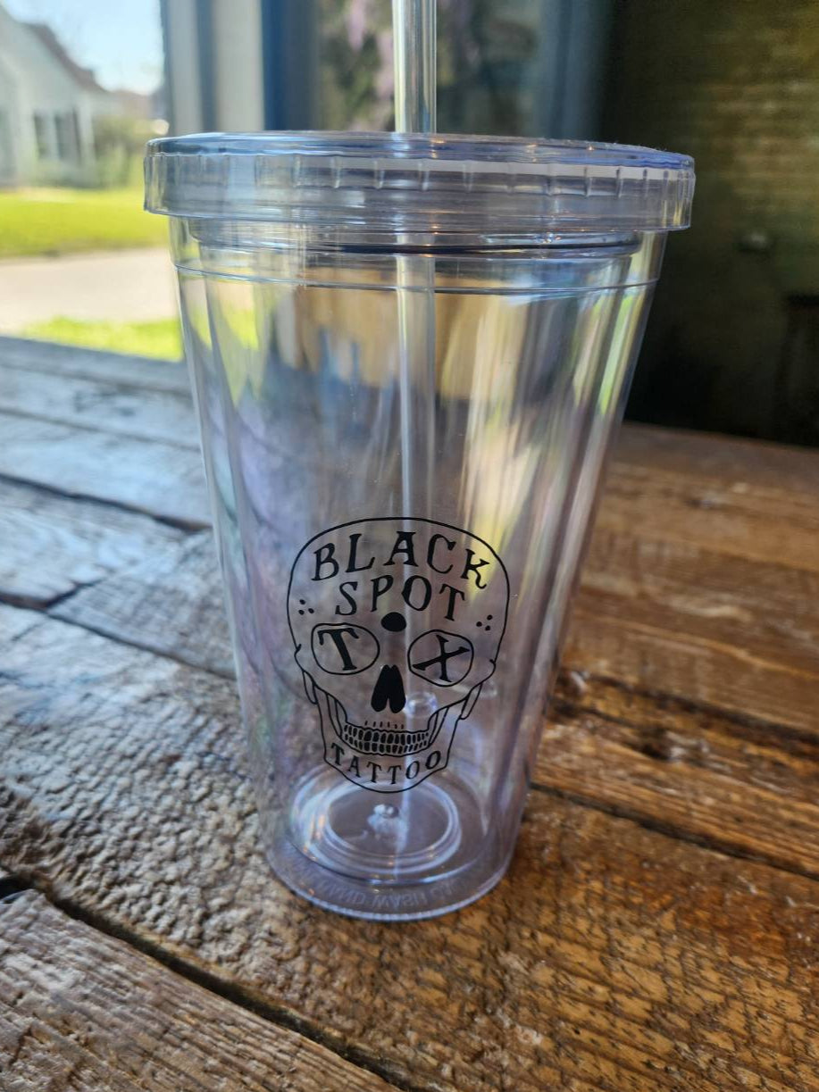 Black Spot Tattoo Company Reusable Tumbler