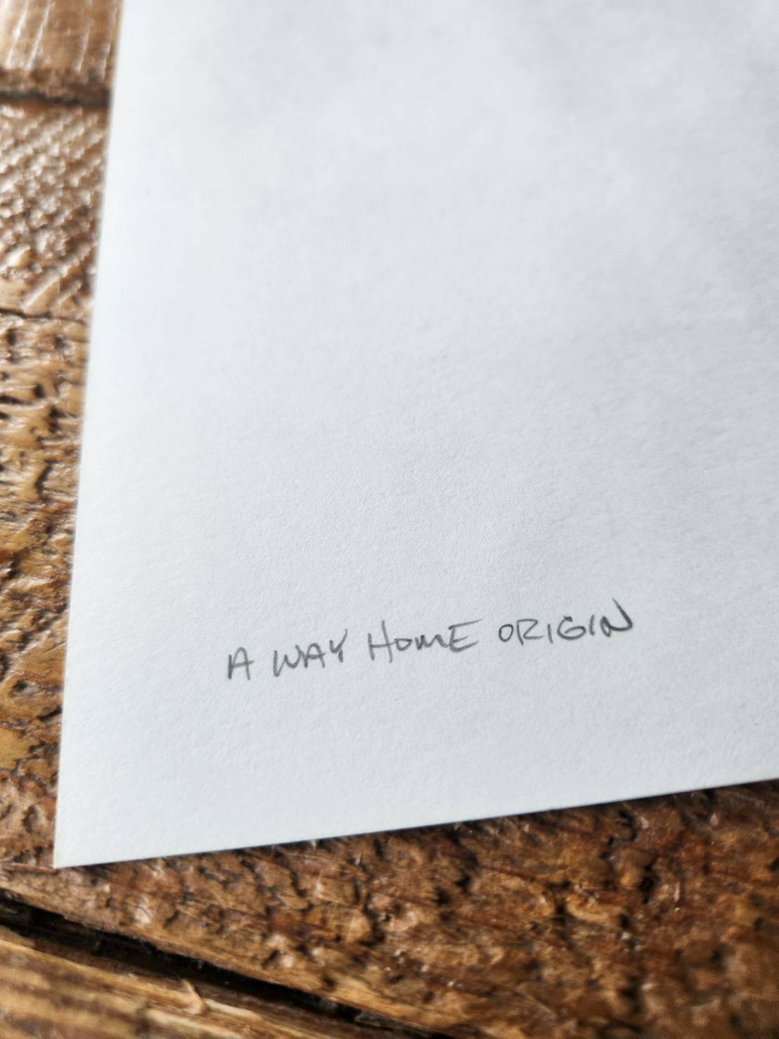 A way home origin